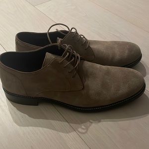 John Varvatos USA tan suede shoes, 9.5